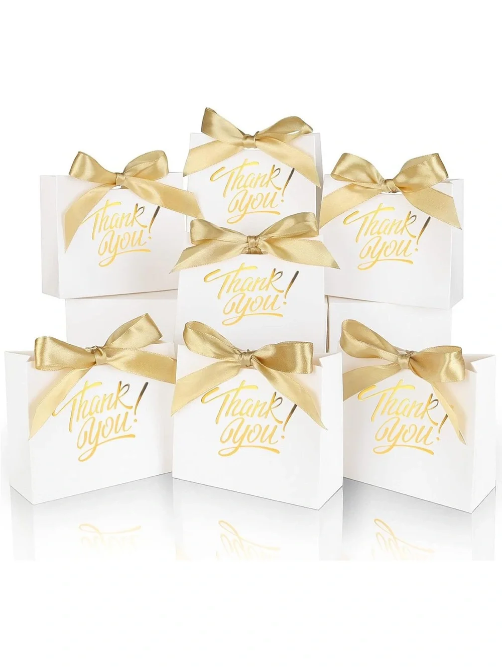 NWT 60 Pack Small Thank You Gift Bag Boxes, 4.5x1.8x3.9in. 🌼